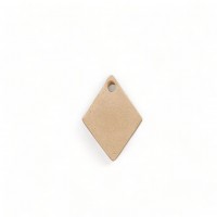 Wood Carved Decorative Rhombus for Jewelry 2.6cm. X 3.8cm.