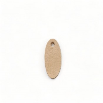 Wood Carving Decorative Oval for Jewelry 1.6cm. X 3.7cm.
