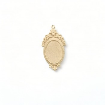 Wood Carving Decorative for Jewelry 2.2cm. X 4.5cm.