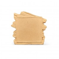 Wood Carving Decorative Parchment 6cm. X 6cm.