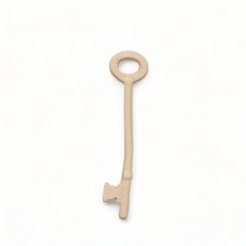 Wood Carving Decorative Key 2cm.X 9cm.