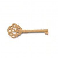 Wood Carving Decorative Key 8.8cm. X 3.2cm.