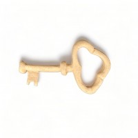 Wood Carving Decorative Key 4cm. X 2.4cm.