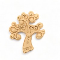 Wood Carved Decorative Tree 8cm. X 9cm.