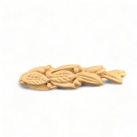Wood Carved Decorative leaf 6cm. X 1.5cm.