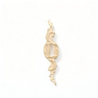 Wood Carving Decorative Lock 2cm. X 8.5cm.