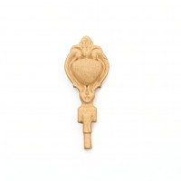 Wood Carving Decorative Key 2.4cm. X 6cm
