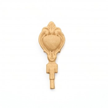 Wood Carving Decorative Key 2.4cm. X 6cm