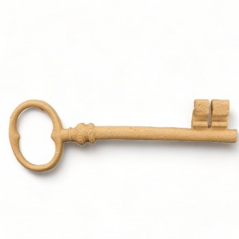Wood Carving Decorative Key 10.8cm. X 3.2cm.