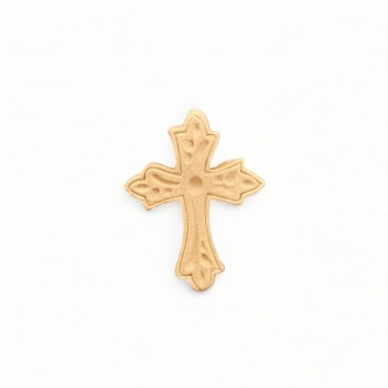 Wood Carved Decorative Cross 3cm. X 4.5cm.