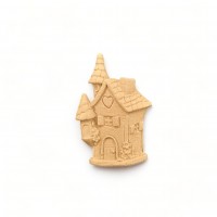 Wood Carved Decorative Fairy House 6cm. X 4cm.
