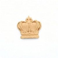 Wood Carved Decorative Crown 4.1cm. X 3.8cm.