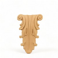 Wood Carved Decorative Column 6.2cm. X 9.5cm.