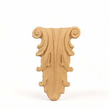 Wood Carved Decorative Column 6.2cm. X 9.5cm.