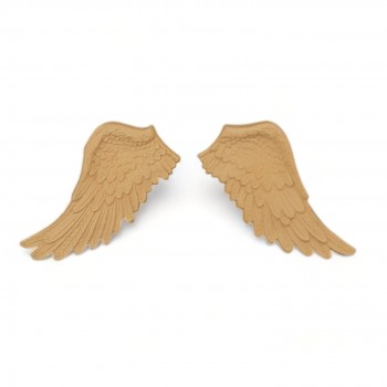 Wood Carved Feathers 15cm. X 7.5cm.