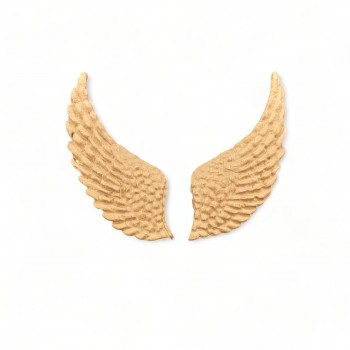 Wood Carved Decorative Feathers 6.3cm. X 2.5cm.
