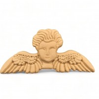 Wood Carved Decorative Angel 9.2cm. X 4cm.