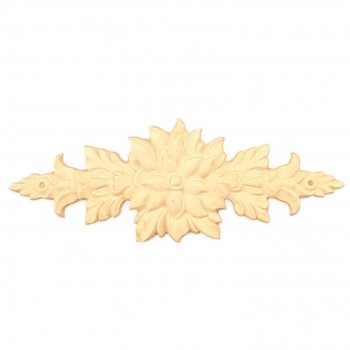 Wood Carved Decorative Flower Garland 26cm. X 10cm.