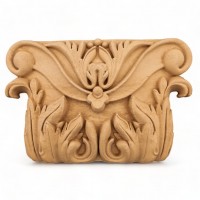 Wood Carved Decorative Column 12cm. X 18.5cm.