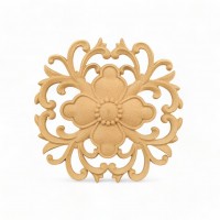 Wood Carved Decorative Tile 9cm. X 9cm