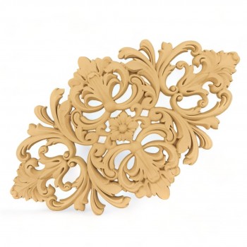 Wood Carved Decorative Tile 55.5cm. X 34cm.