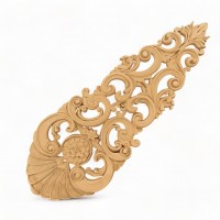 Wood Carved Decorative Column 50cm. X 19cm.