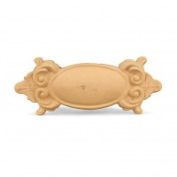 Wood Carved Decorative Thyroid 14.5cm. X 5.8cm.