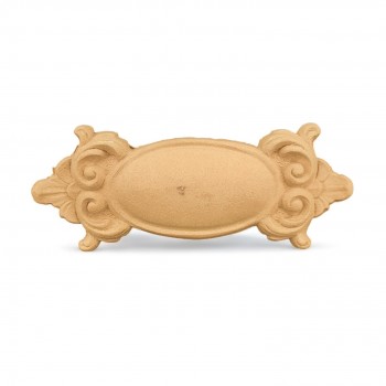 Wood Carved Decorative Thyroid 14.5cm. X 5.8cm.