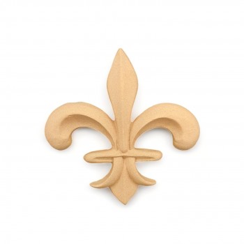 Wood Carved Decorative Royal Lily 10.5cm. X 10.5cm.