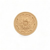 Wood Carving Decorative Diameter Rosette 5cm.