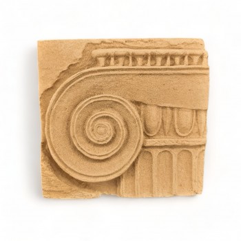 Wood Carved Decorative Column 9cm. X 9.8cm.