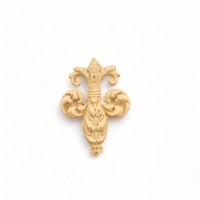 Wood Carved Decorative Royal Lily 5.7cm. X 4cm.