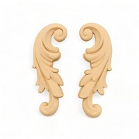 Wood carving Decorative set of 2 Pieces 12cm. X 5cm.