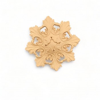 Wood Carving Decorative Rosette 9cm. X 9cm.