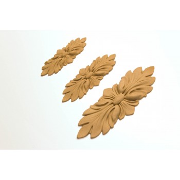Wood Carved Decorative Flower 10cm. X 3cm.