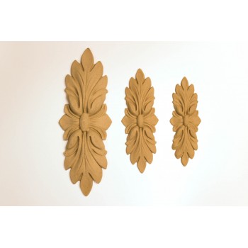 Wood Carved Decorative Flower 10cm. X 3cm.
