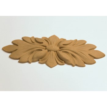 Wood Carved Decorative Flower 10cm. X 3cm.