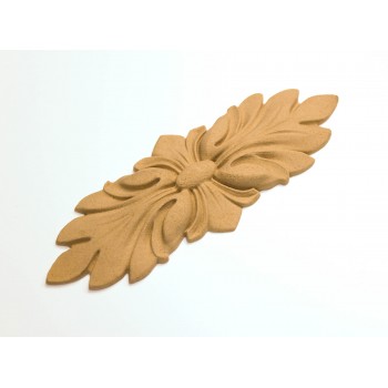 Wood Carved Decorative Flower 10cm. X 3cm.