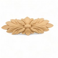 Wood Carved Decorative Flower 10cm. X 3cm.