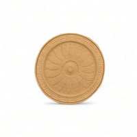 Wood Carving Decorative Rosette 9.3cm.