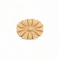 Wood Carved Decorative Flower 4cm. X 3cm.