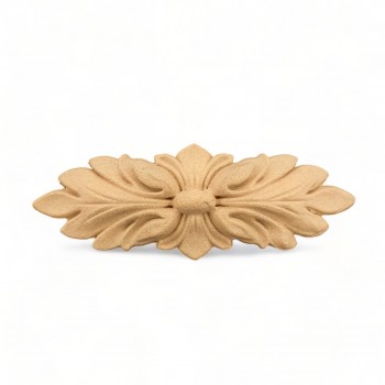 Wood Carved Decorative Flower 16.7cm. X 6.4cm.