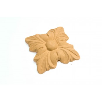Wood Carved Decorative Tile 5.3cmX5.3cm