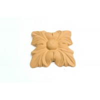Wood Carved Decorative Tile 5.3cmX5.3cm