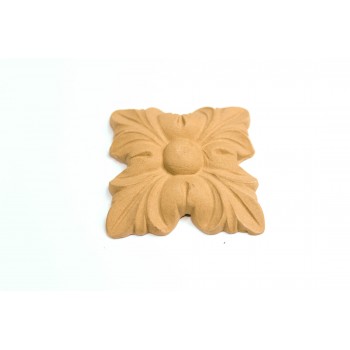 Wood Carved Decorative Tile 5.3cmX5.3cm