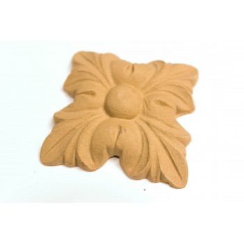 Wood Carved Decorative Tile 5.3cmX5.3cm