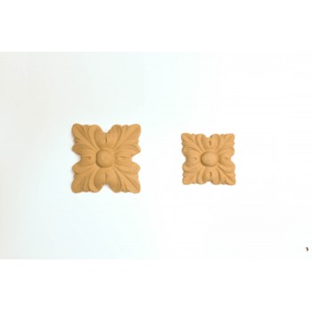 Wood Carved Decorative Tile 5.3cmX5.3cm