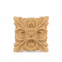 Wood Carving Decorative Tile 9.5cm. X 9.5cm.