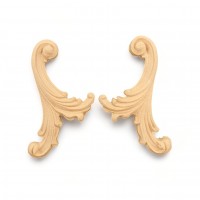 Wood Carving Decorative Set of 2 Pieces 10cm. X 7.8cm.