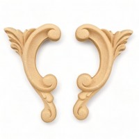 Wood Carving Decorative set of 2 Pieces 11cm. X 6cm.